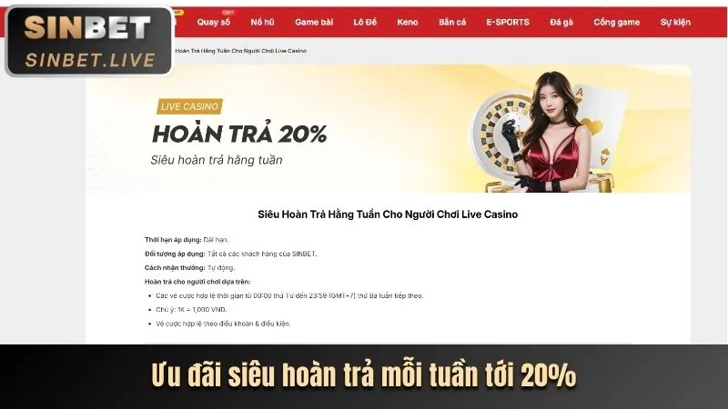 Giao diện cá cược trực tiếp WinVND